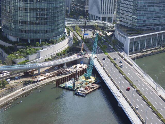 （仮称）高島水際線デッキ整備工事（その８）（仮設構台撤去工事） | 08：河川工事